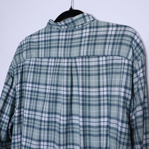 JOHNNIE-O Hurst Surflannel Hangin Out Shirt Evergreen Button Down Men's L - Picture 7 of 12
